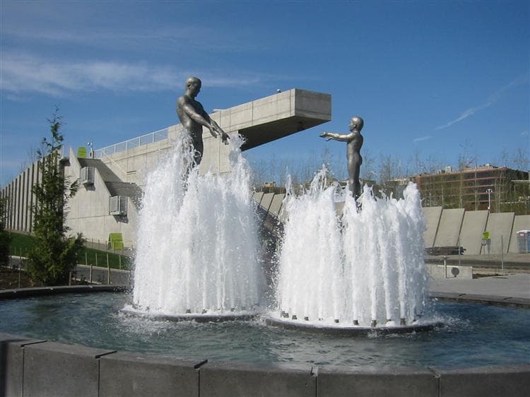 Father and son at Victor Steinbrueck Park